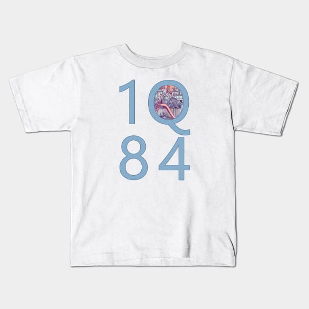 1Q84 Haruki Murakami Kids T-Shirt by Mandra